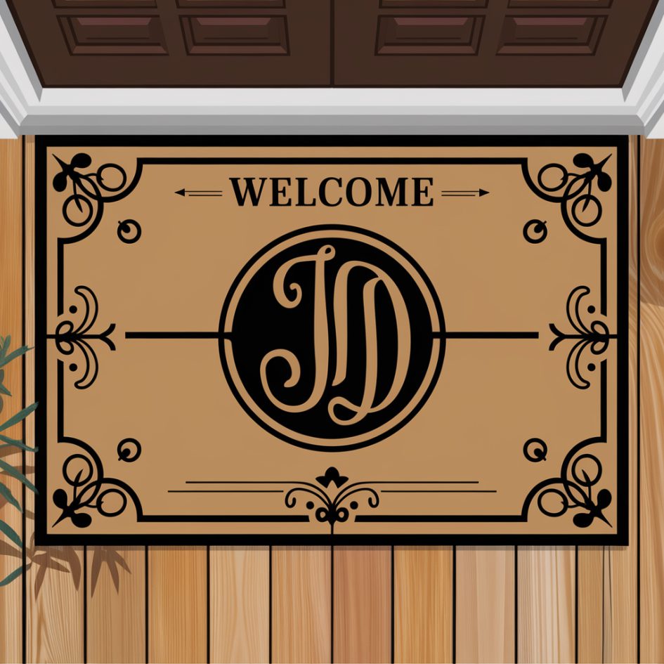 Monogrammed Outdoor Door Mat