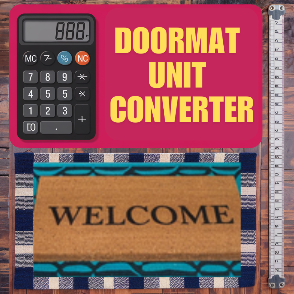 Doormat Unit Converter (Sizes in cm)